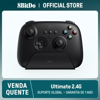 (IMP incluso / Moedas) Controle 8BitDo Ultimate com Dock