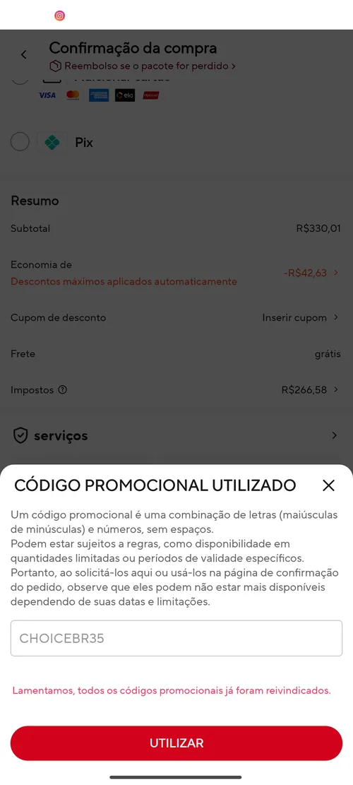 Imagen na descrição da promoção