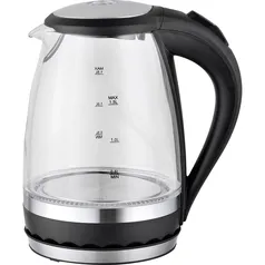 (AME R$50) (SUPER CAÇADOR AME R$35) Chaleira Elétrica 1,5L em Vidro - Classic Home