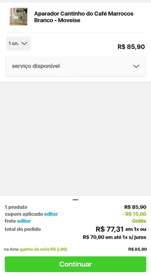 Imagem na descrição da promoção