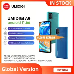 Smartphone android Umidigi a9 versão global | R$540