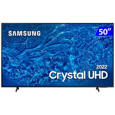 Smart TV Samsung LED 50” 4K Wi-Fi Tizen Comando de Voz UN50BU8000GXZDA