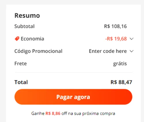 Imagem na descrição da promoção