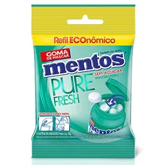 [SUPER] [PRIME] Refil Goma de Mascar Sem Açúcar Mentos Pure Fresh Wintergreen | 56g