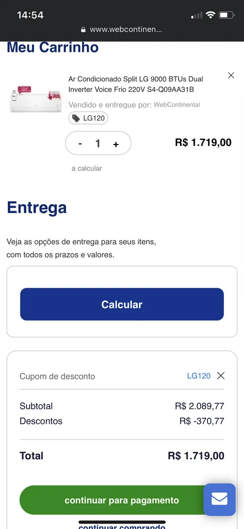 Imagem na descrição da promoção