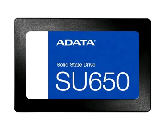 SSD SATA 2,5" 960GB Adata SU650, Leitura: 520 MB/s e Gravação: 450 MB/s