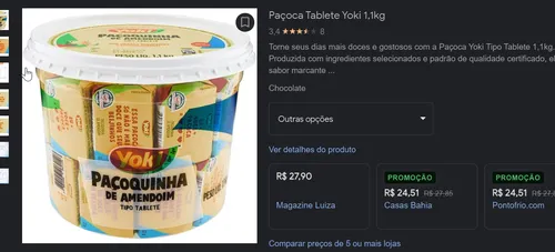 Imagem na descrição da promoção