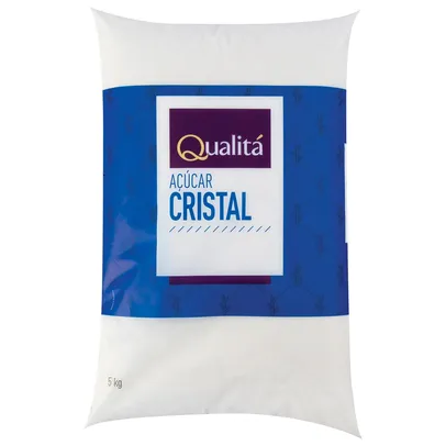 Açúcar Cristal QUALITÁ Pacote 5kg | R$9