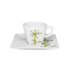 Jogo de Xícaras de Cafezinho Porcelana Oxford Bamboo 75ml 6 Unidades