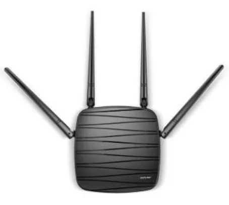 Roteador Multilaser Wi-fi 4 Antenas Bivolt Preto Re018