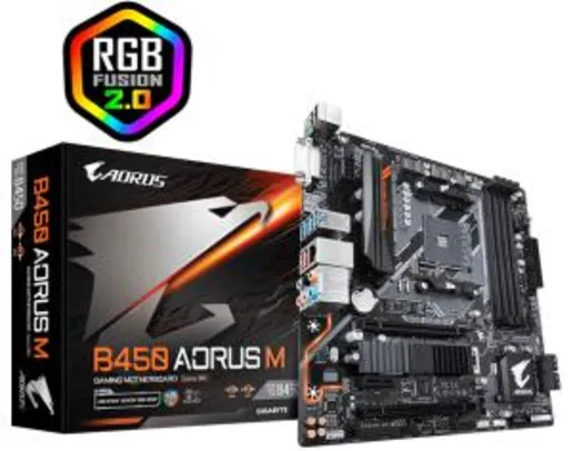 Placa mãe Gigabyte B450 Aorus M DDR4 socket AM4