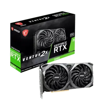 PLACA DE VIDEO MSI NVIDIA GEFORCE RTX 3060 12GB VENTUS 2X GDDR6 - 912-V397-272