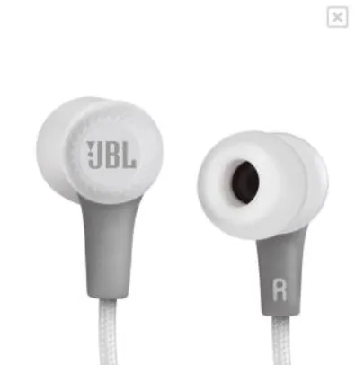 Fone de Ouvido Intra-auricular JBL E25BT Bluetooth Branco - R$ 190