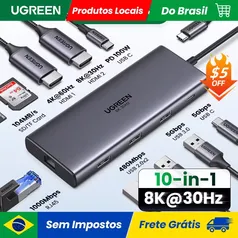 [R$ 46,79 COM CUPOM] | HUB 5 em 1 UGREEN no Brasil