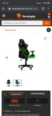 Cadeira Gamer Dazz Prime-X (Azul, Verde ou Branca) | R$ 839