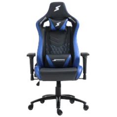 Cadeira Gamer SuperFrame Cleric, Reclinável, 4D, Preta e Azul