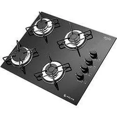 Cooktop às Gás 4 bocas Philco Cook Cheef Preto Bivolt