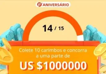 Super Prêmio do 11º Aniversário Aliexpress | ganhe uma parte de US $1000000 em cupons