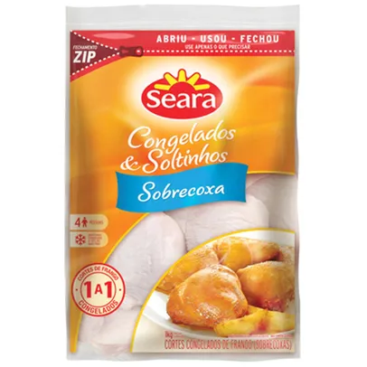 Sobrecoxa de Frango Congelada SEARA Pacote 1kg | R$10