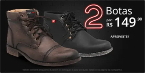 Duas Botas Masculinas por R$ 149,90