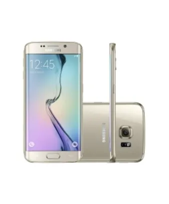 [C&A] Smartphone samsung galaxy s6 edge 4g tela 5.1" 64gb câmera 16 mp processador octa-core 4g vivo dourado por R$ 2199