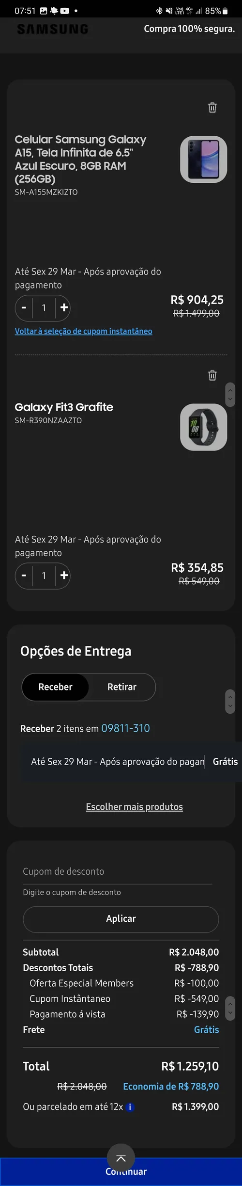 Imagen na descrição da promoção