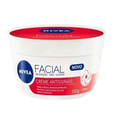 Creme Facial Nivea Antissinais 100g | R$ 7