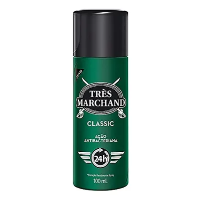 [Recorrência] [+Por- R$ 5.2] Très Marchand Classic - Desodorante Spray Masculino, 100Ml