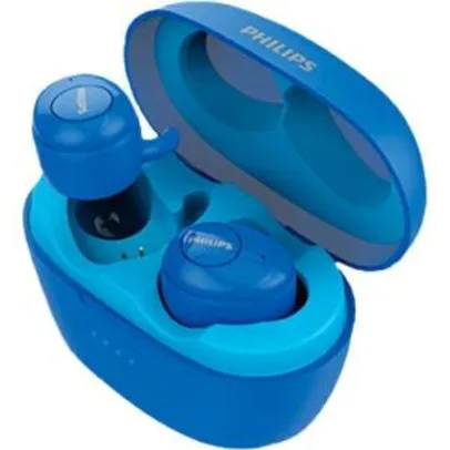 Saindo por R$ 229: Fone de Ouvido Sem Fio Philips Tws Azul Bluetooth 5.0 Shb2505bl/00 Upbeat In Ear com Microfone - Azul | Pelando