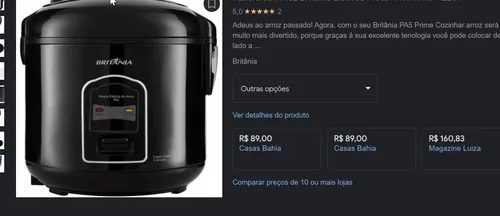 Imagem na descrição da promoção