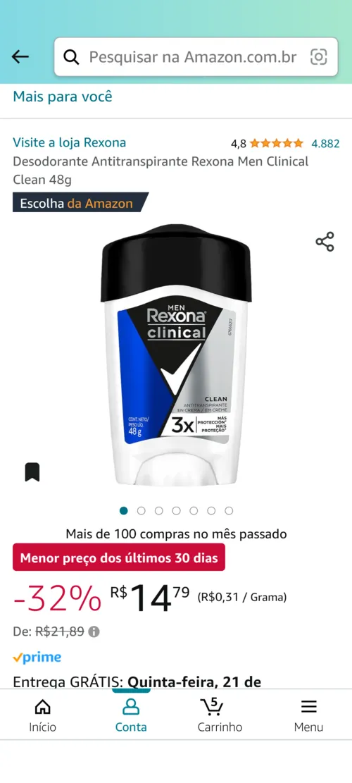 Imagem na descrição da promoção