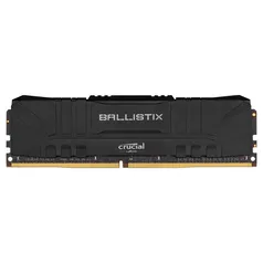 Memória Crucial Ballistix 8GB DDR4 3000 Mhz, CL15, Preto | R$255