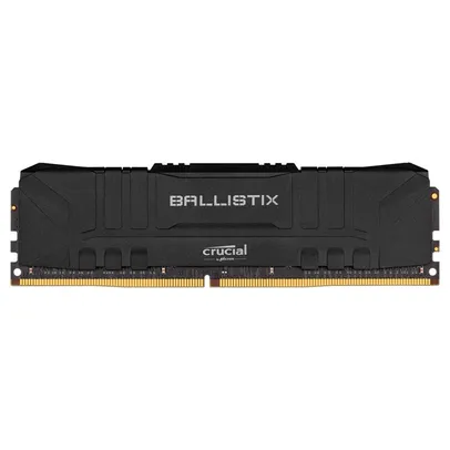 Memória Crucial Ballistix 8GB DDR4 3000 Mhz, CL15, Preto | R$255