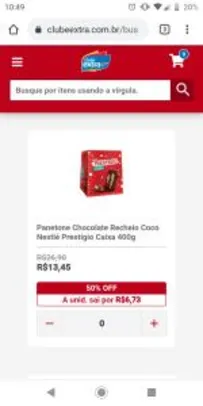 Panetones Nestlé e Garoto por R$7