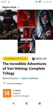 [Xbox] The Incredible Adventures of Van Helsing: Complete Trilogy | R$ 55
