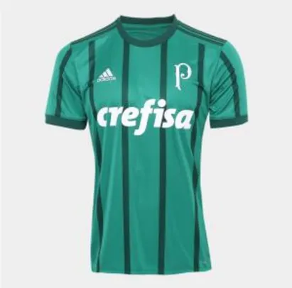 Camisa Palmeiras I 17/18 s/nº Torcedor Adidas Masculina - Verde