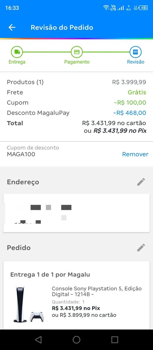 Imagem na descrição da promoção