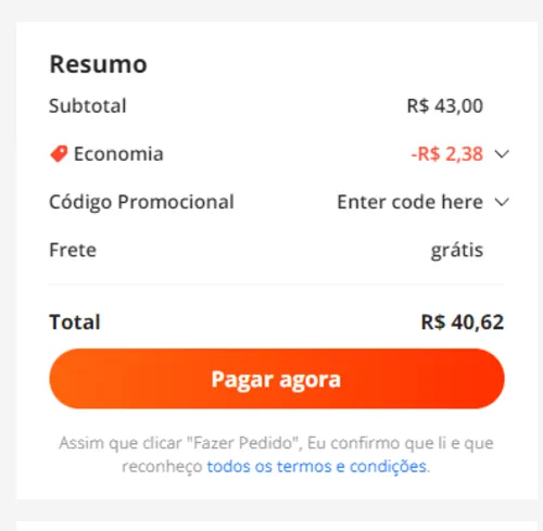 Imagem na descrição da promoção