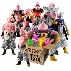 (Taxa inclusa) Anime Dragon Ball Figures caixa surpresa, Majin Buu, Super Buu, coleção de figuras de ação