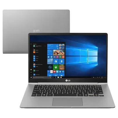 Notebook LG Gram, Intel Core i5-8250U, 8GB, SSD 256GB | R$ 4300