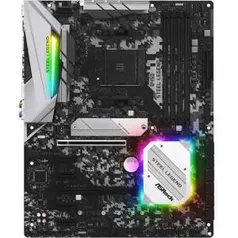 Placa-Mãe ASRock B450M Steel Legend, AMD AM4, mATX, DDR4 | R$760