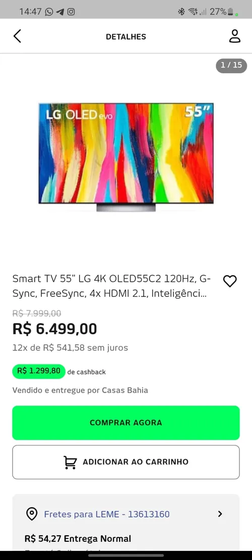 Imagen na descrição da promoção