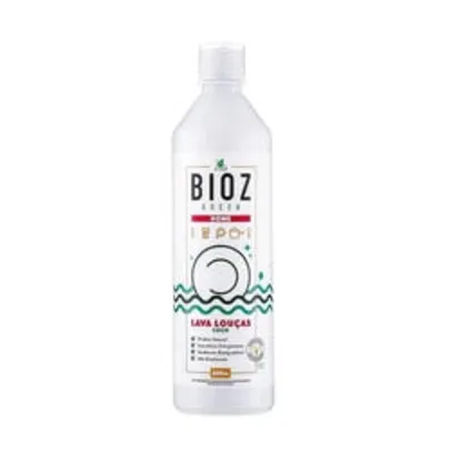 Lava Louças Detergente Natural e Ecológico Coco 600ml – BioZ Vegano Biodegradável | R$14
