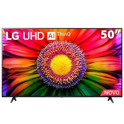 Smart TV 50" LG 4K UHD ThinQ AI 50UR8750PSA HDR, Bluetooth, Alexa, Google Assistente, Airplay 2, 3 H