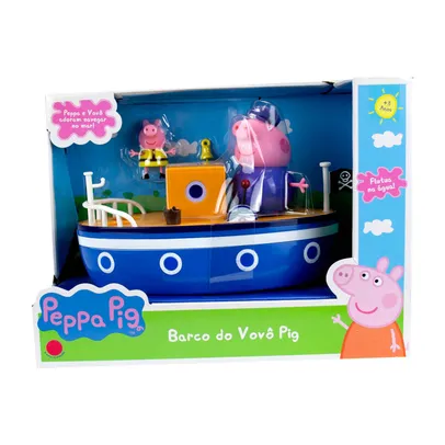 Veículo e Mini Figuras - Peppa Pig - Barco do Vovô Pig - Sunny