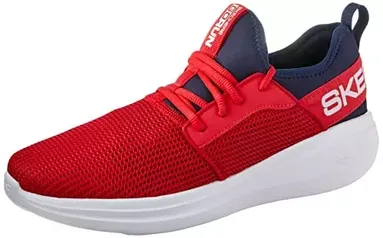 Tênis Go Run Fast Valor, Skechers, Masculino, Vermelho / Azul Escuro