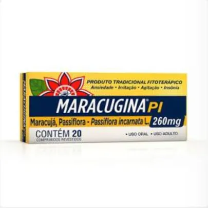 Calmante Maracugina PI 260mg 20 Comprimidos | R$ 16