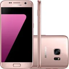 Smartphone Samsung Galaxy S7 Android 6.0 Tela 5.1" 32GB Wi-Fi 4G Câmera 12MP - Rosé - R$ 1495