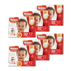 Kit de Fraldas Huggies Mega Supreme Care G - 192 Unidades