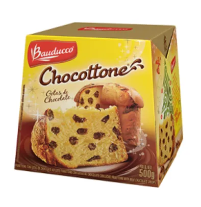 Panettone ou Chocottone maxi Chocolate Bauducco 500g - R$ 3,99